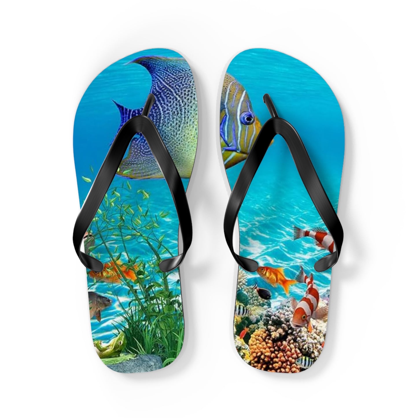 WAVES And SUN Co Sandals Ocean - Flip Flops -Slides Summer Beach BRAND NEW