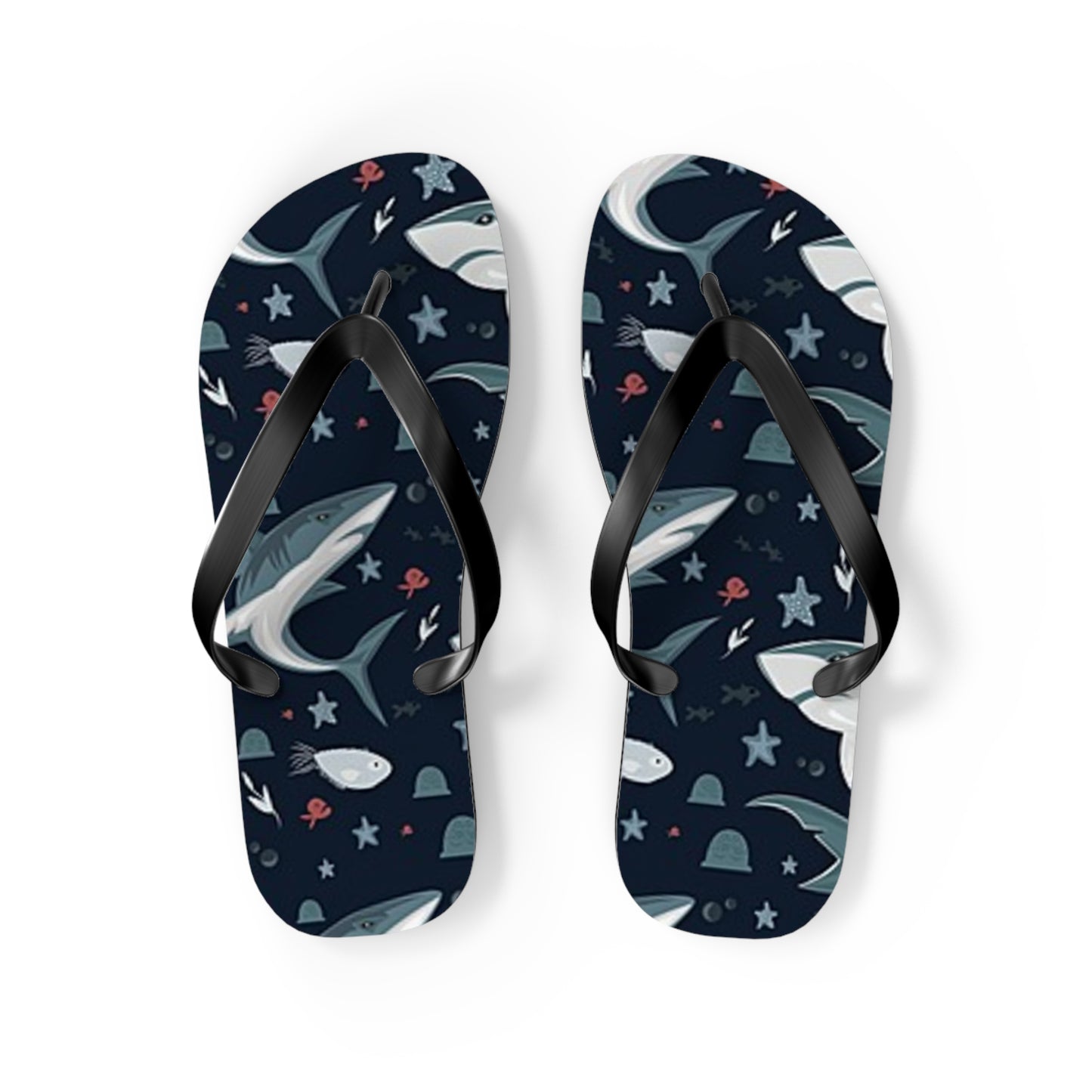 Shark Summer Sandals, Beach Shoes, Vacation Flip Flops, Pool Slides, Comfortable
