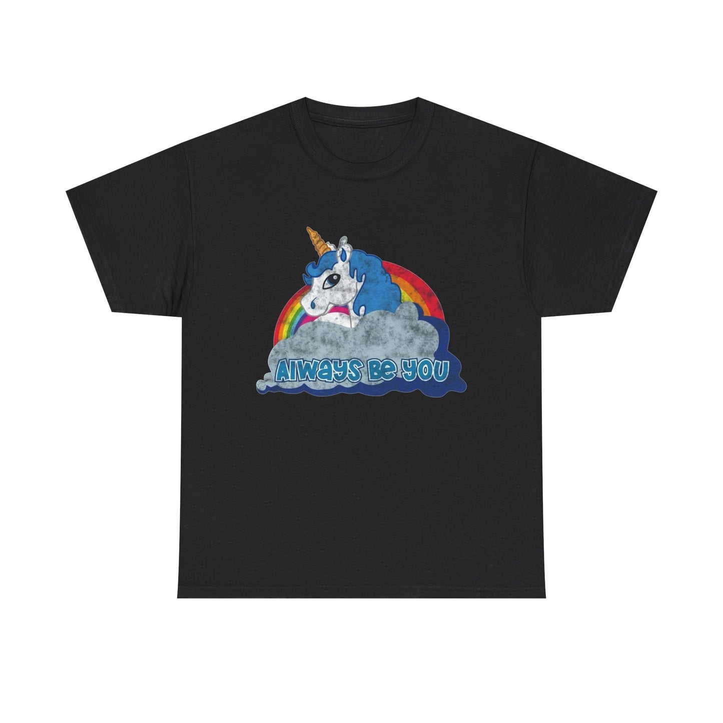 Always Be You Unicorn Graphic T Shirt NEW Unisex Heavy Cotton Tee