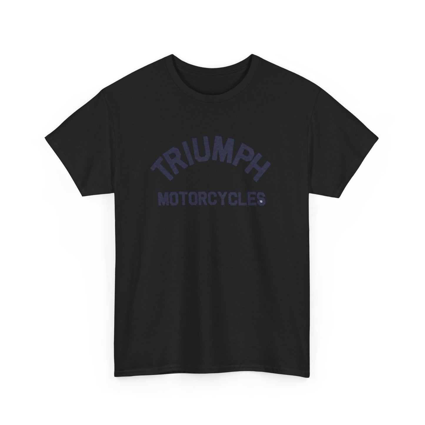 Triumph Motorcycles Tshirt Vintage Logo Classic Fit Unisex Heavy Cotton Tee