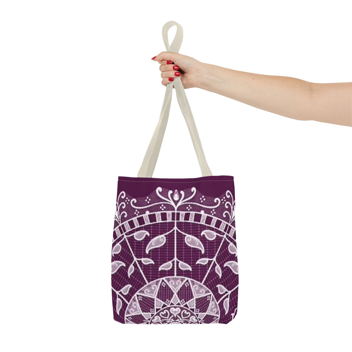 Purple And White Multi Color BRAND NEW MODERN Tote Bag (AOP)