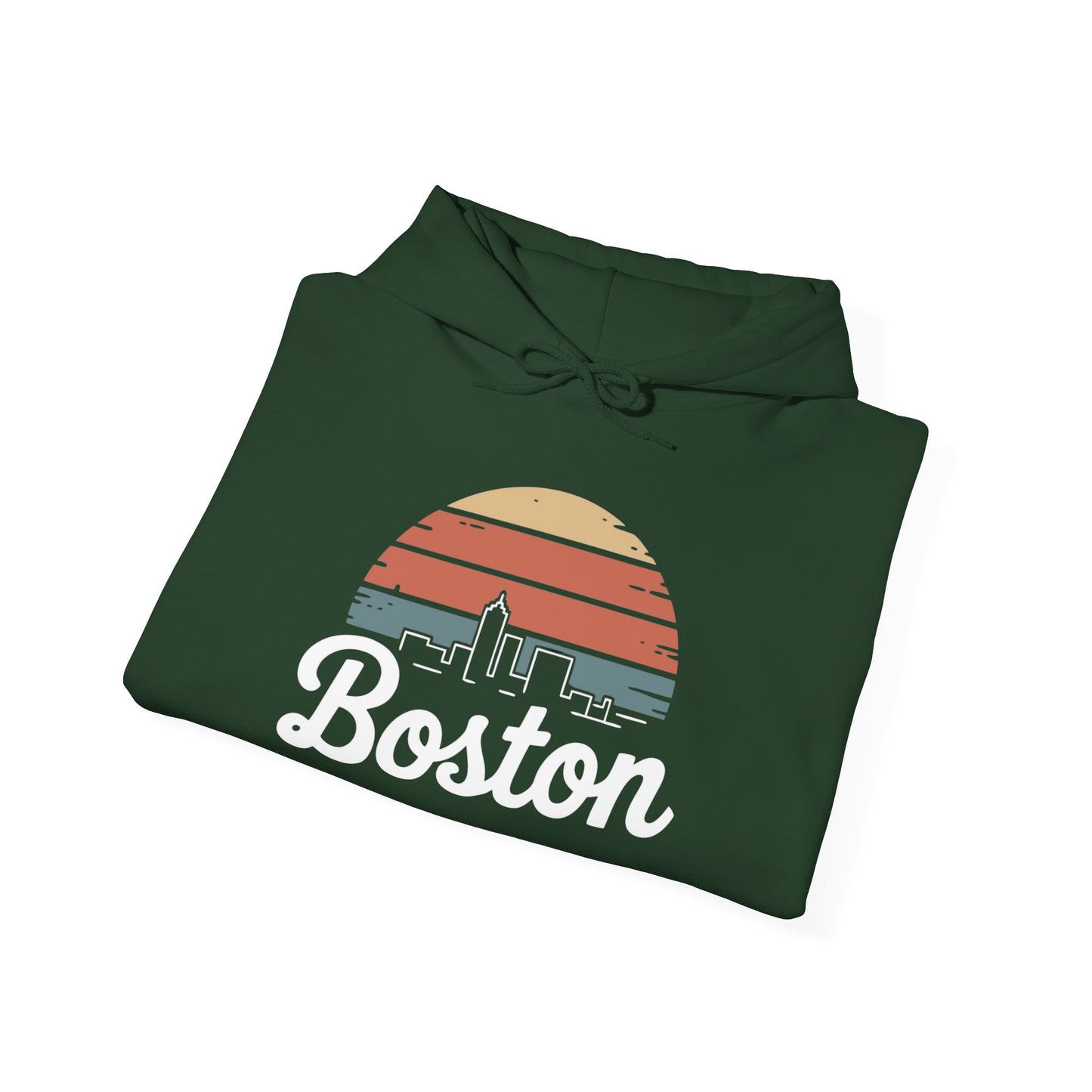 Boston Skyline Graphic Hoodie NEW Unisex Heavy Blend™ Hooded Sweatshirt