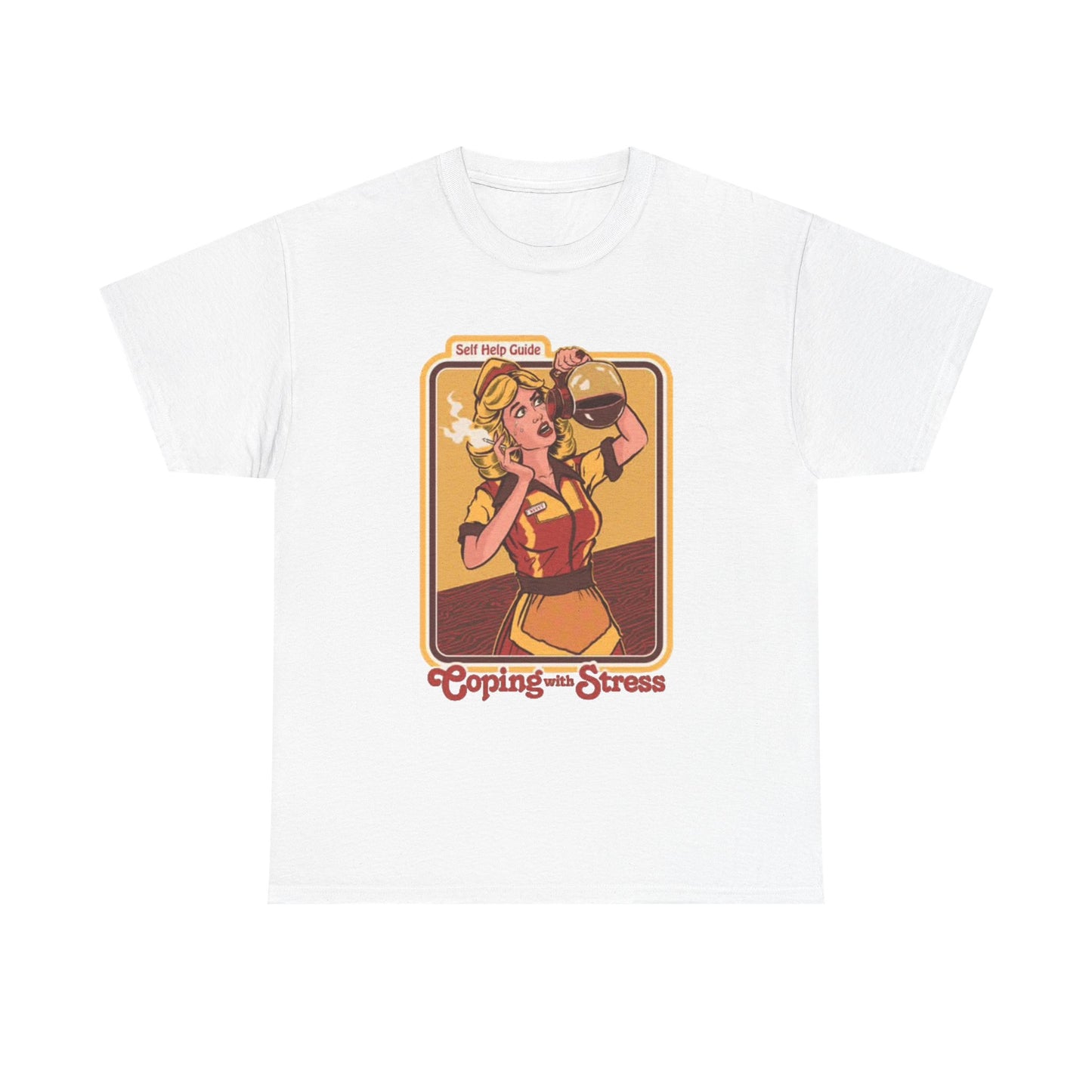 Coping With Stress Funny Graphic T Shirt NEW Unisex Heavy Cotton Tee