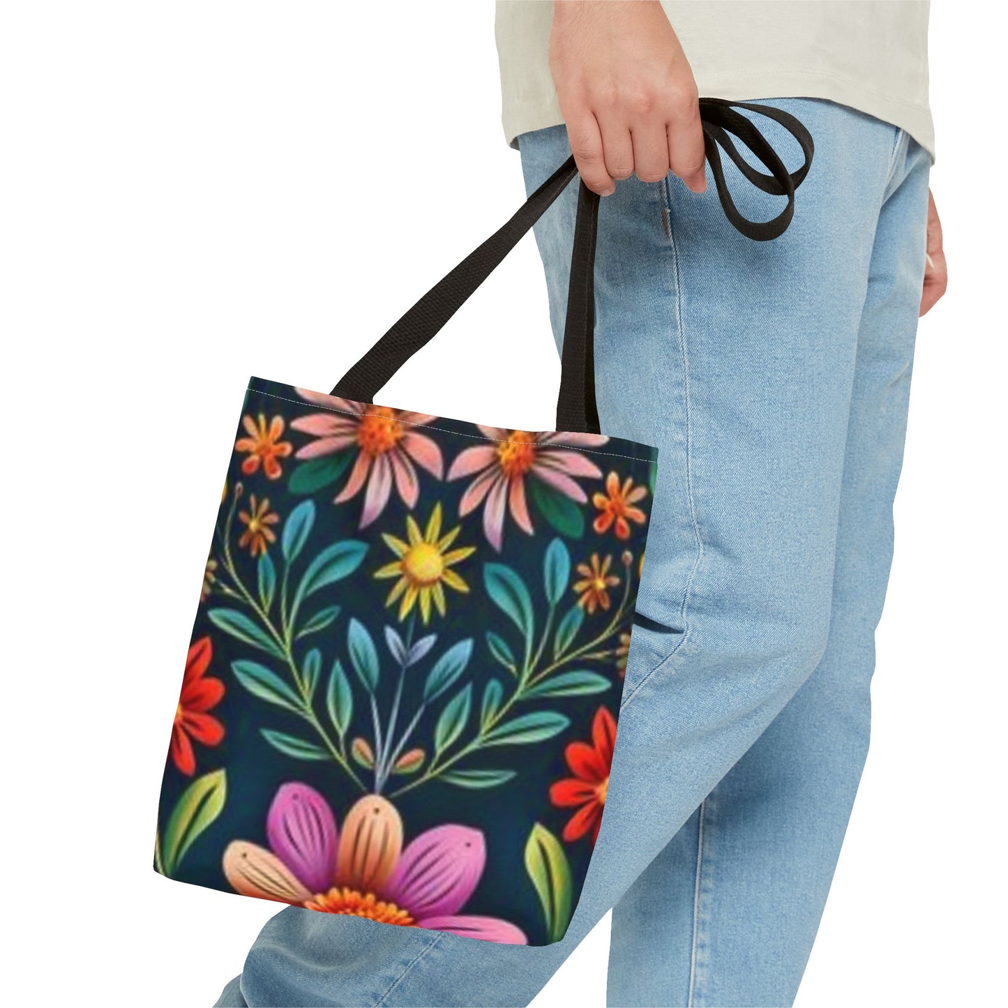 Flowers All Over Print BRAND NEW Purse, Pocketbook,Travel Tote Bag