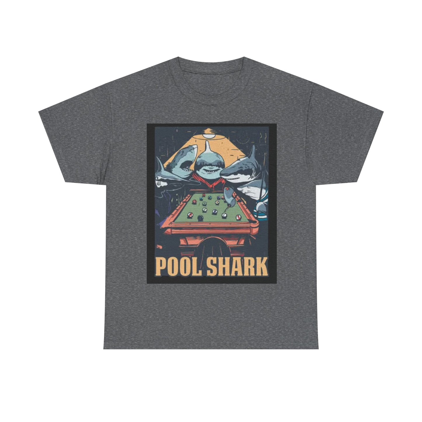 Pool Shark T Shirt Retro Funny Graphic T Vintage Pool Hall Rogan Unisex