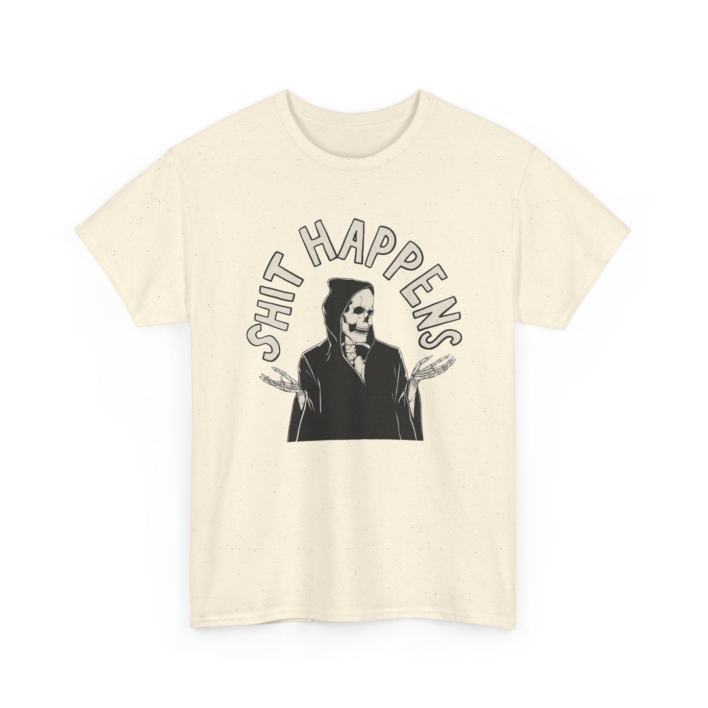 Things Happen Funny Graphic T Shirt NEW Unisex Heavy Cotton Tee