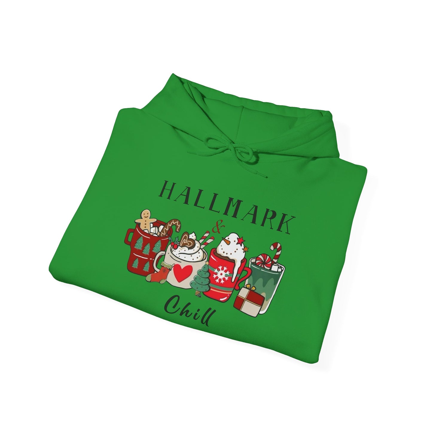 Hallmark And Chill Holidays Graphic Hoodie Unisex Heavy Blend™ Hooded Sweatshirt