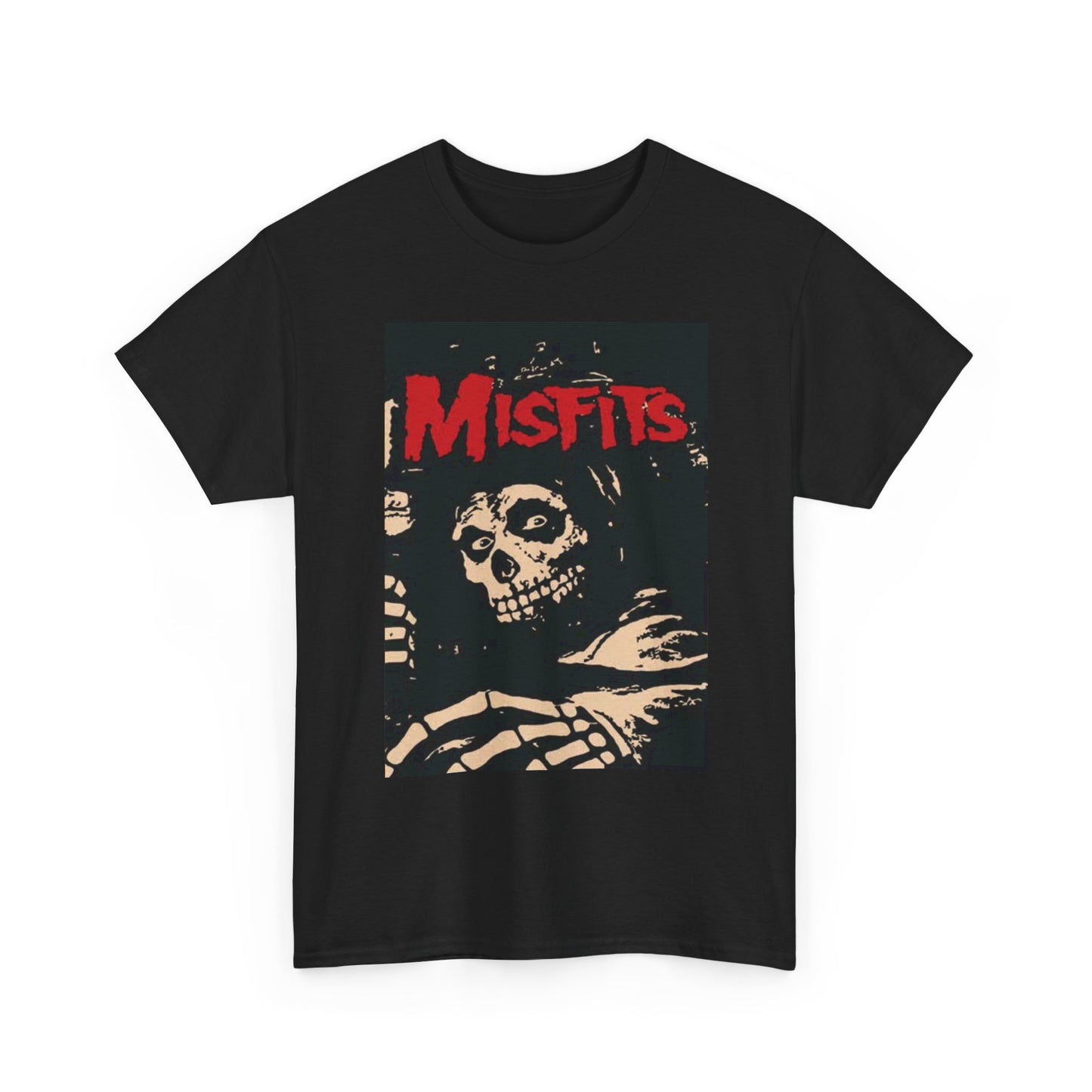 Misfits Graphic T Shirt Vintage Rock Band Poster Merch Unisex Heavy Cotton Tee