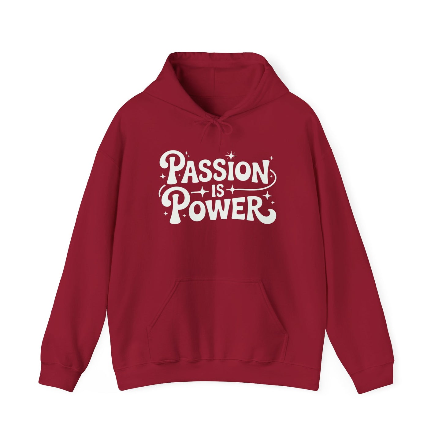 Passion Is Power Graphic Hoodie Unisex Heavy Blend™ Hooded Sweatshirt