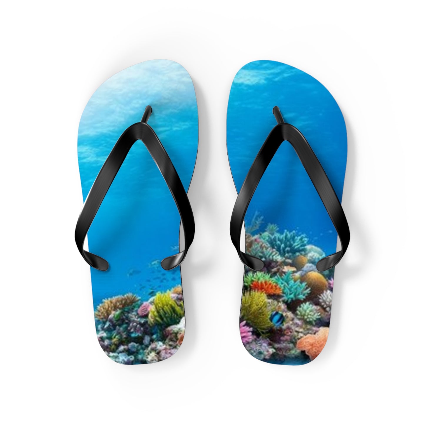 Ocean Underwater Summer Sandals, Beach Shoes, Vacation Flip Flops, Pool Slides