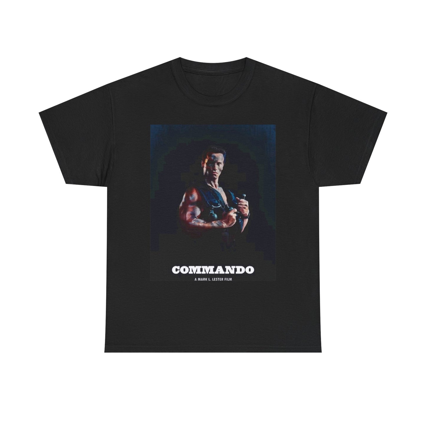 Commando Tshirt 90s Arnold Schwarzenegger California Unisex Heavy Cotton Tee