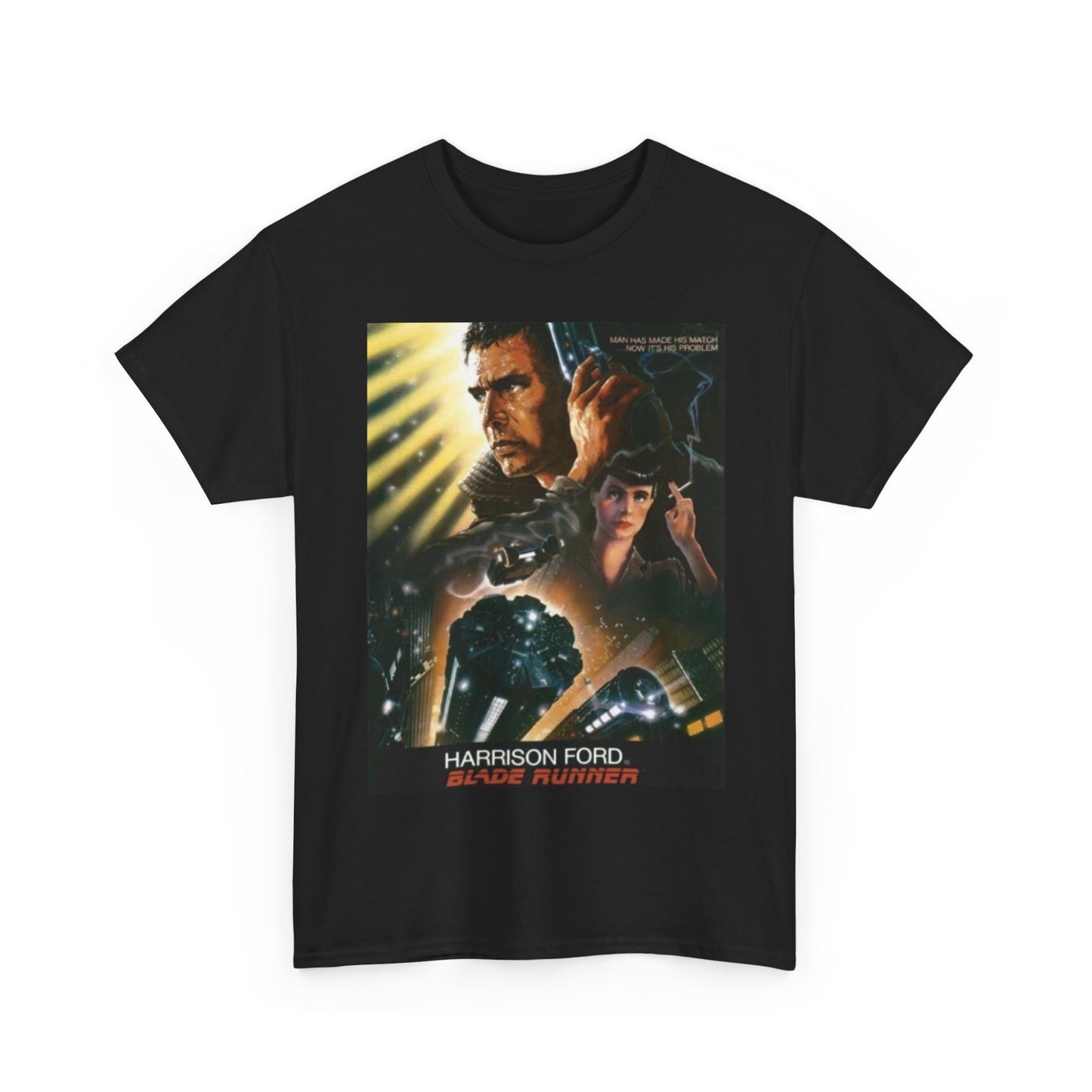 Blade Runner Tshirt Vintage Movie Poster retro Graphic Unisex Heavy Cotton Tee