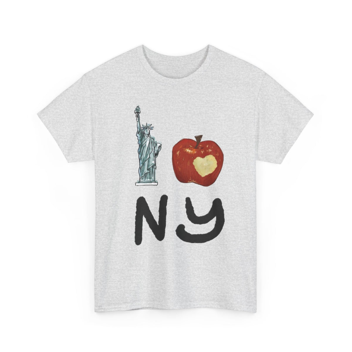 I love New York Graphic T Shirt Vintage Big Apple Men's Heavy Cotton Tee