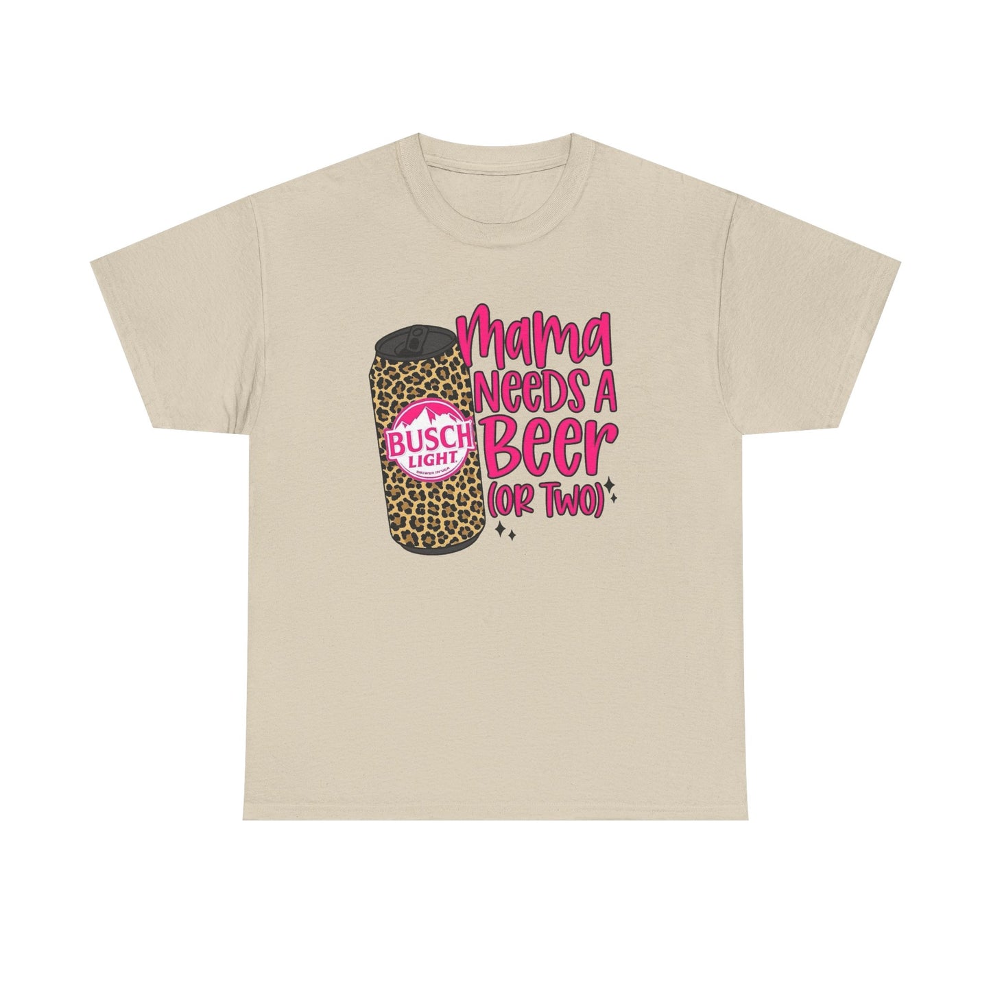 Mama Needs A Beer Funny Graphic T Shirt NEW Adult Regular Sizing Tee