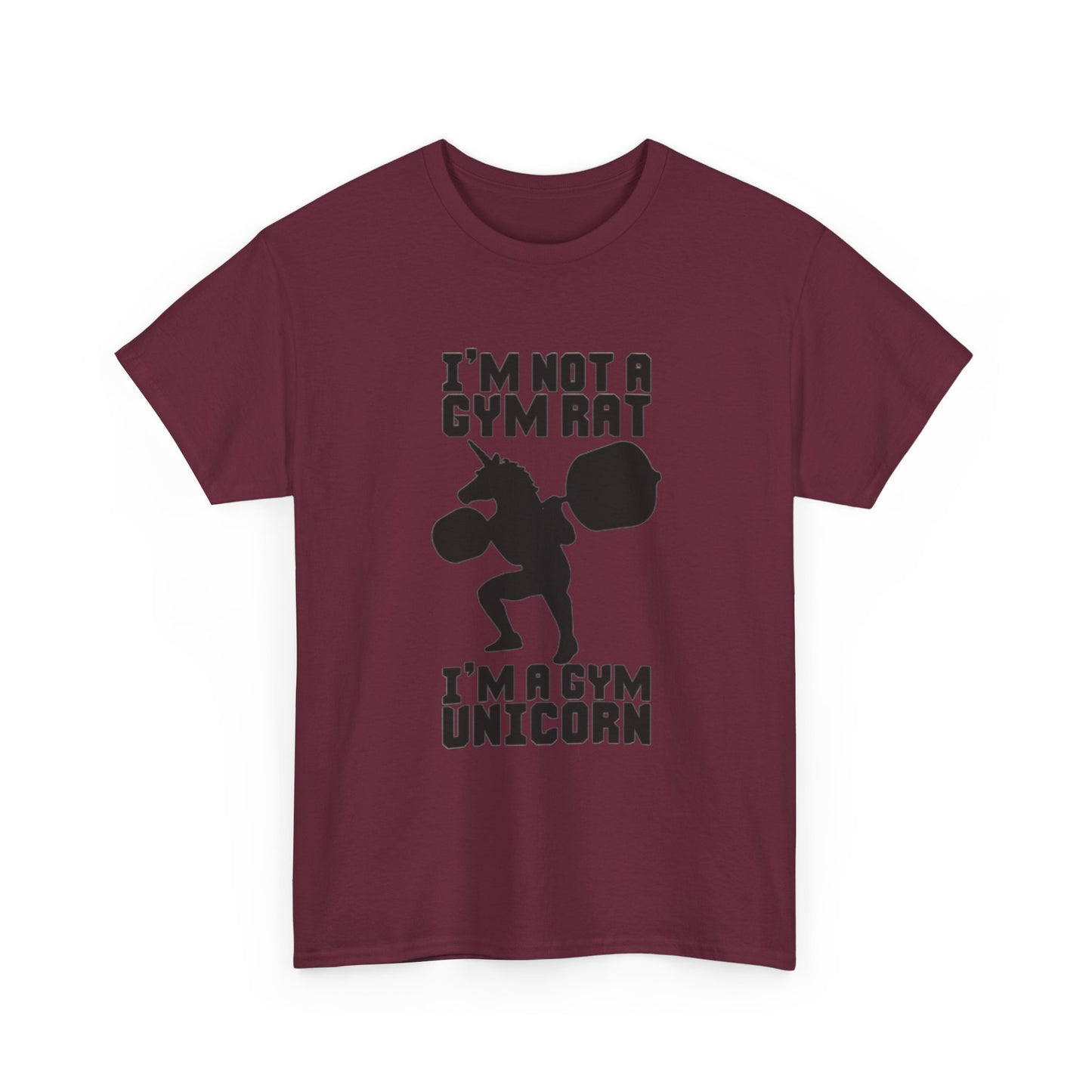 Gym Rat Shirt Funny Lifting Gear Workout Training Comedy Unisex Heavy Cotton Tee