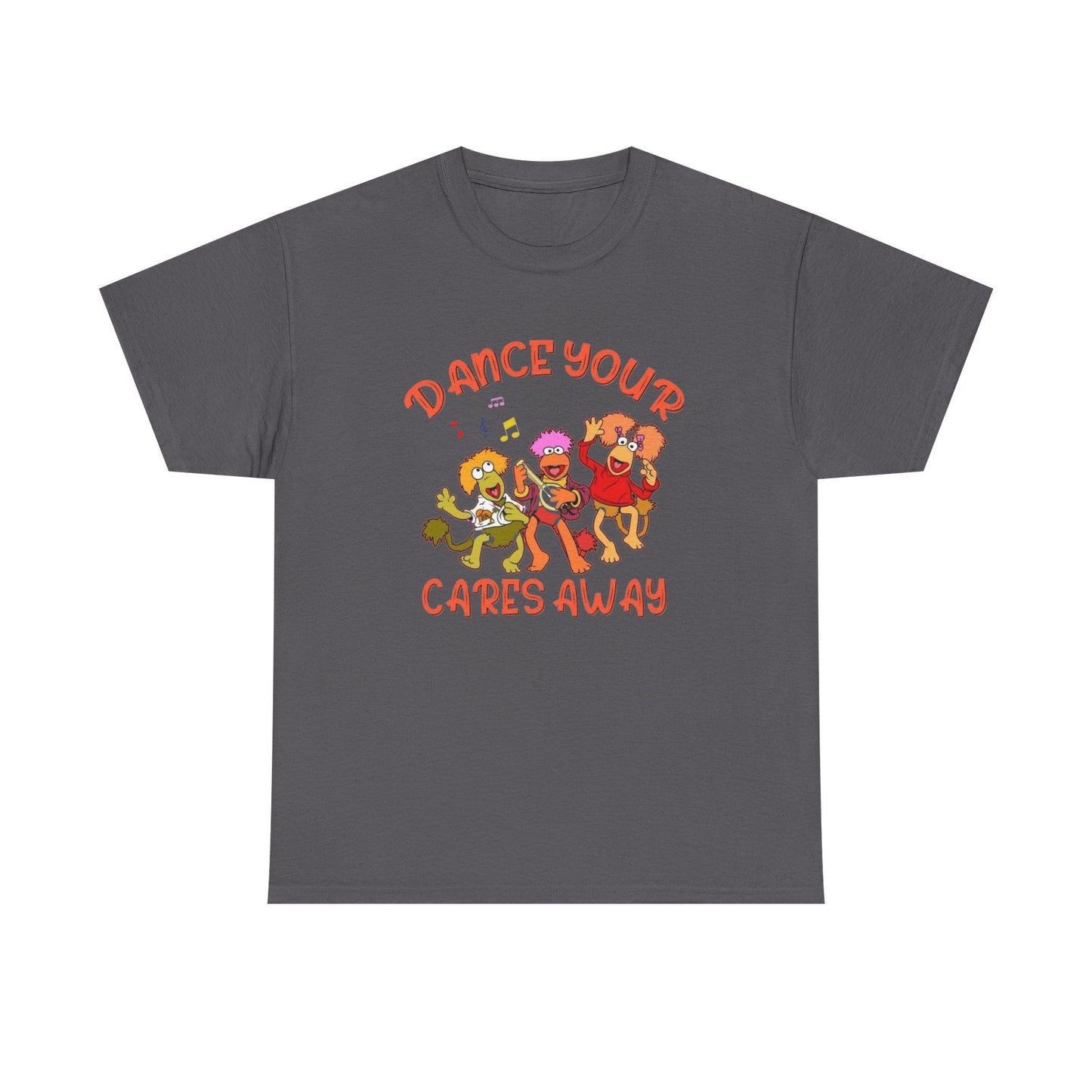 Dance Your Cares Away Fraggle Rock Graphic T Shirt NEW ADULT Tee