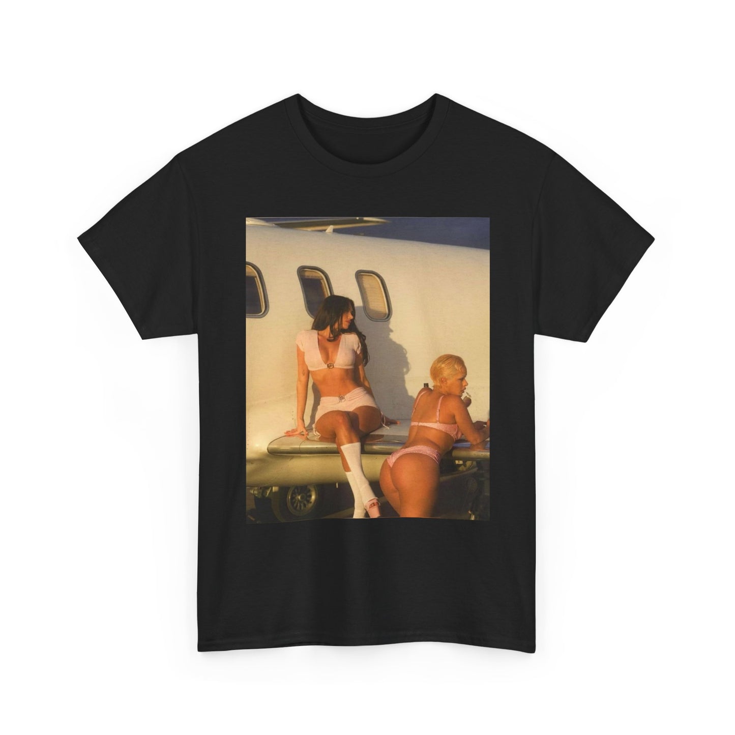 Private Jet Models Graphic T Shirt S-5XL Unisex Heavy Cotton Tee