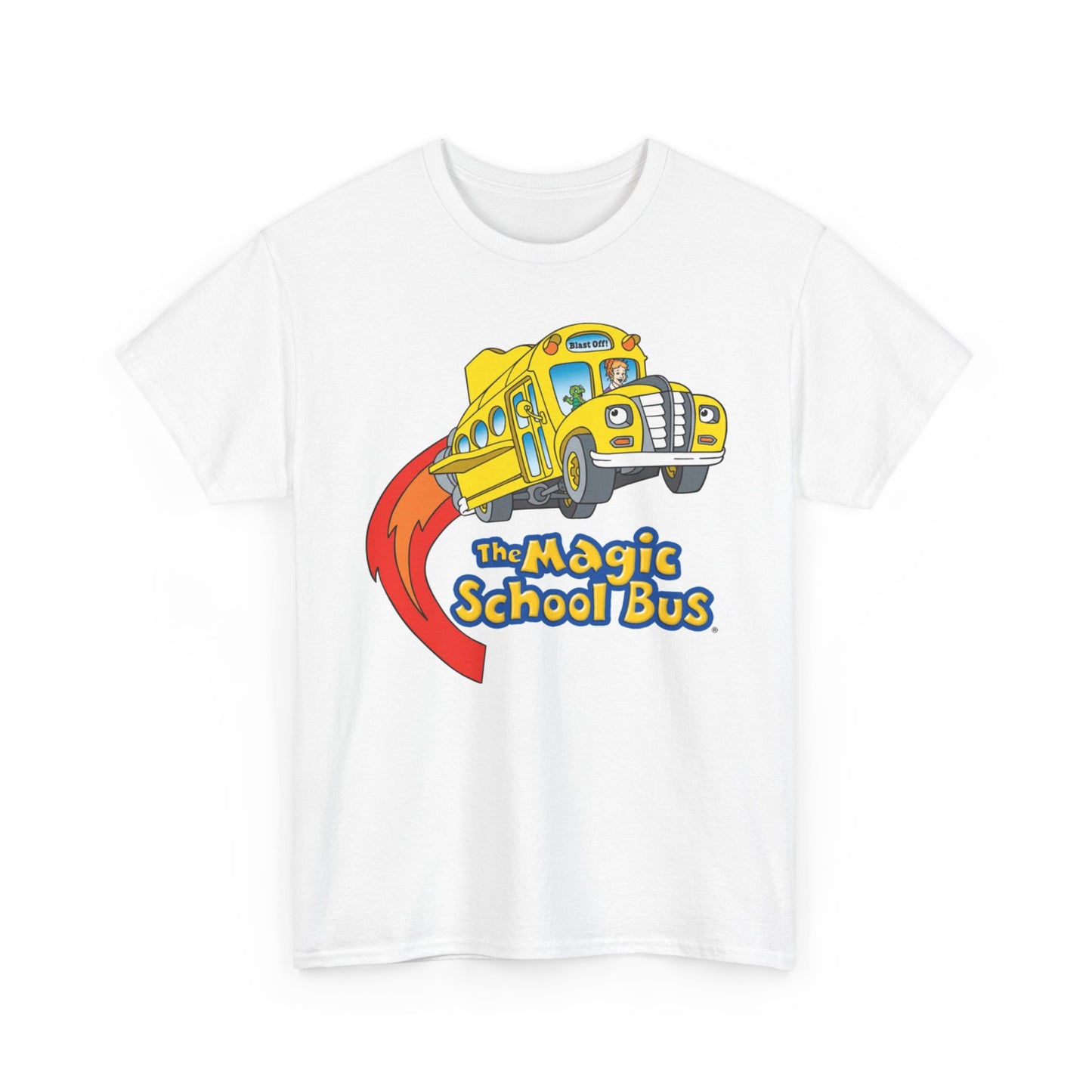 The Magic School Bus Graphic T Shirt Retro Tv Series Cartoon Unisex Heavy Cotton