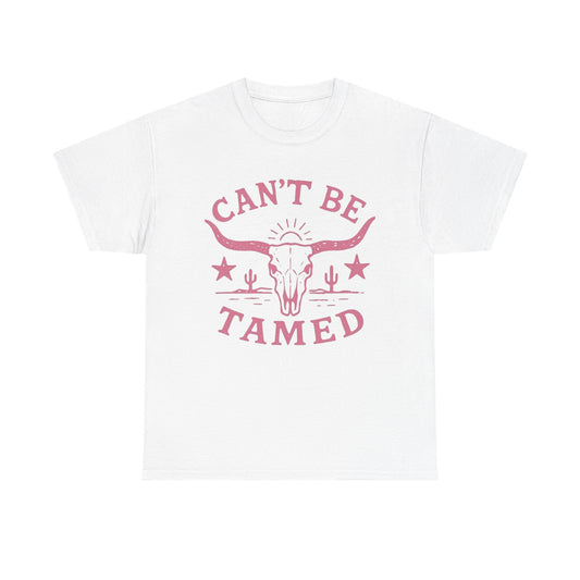 Cant Be Tamed Cowgirl Graphic T Shirt ALL SIZES Tee Unisex Heavy Cotton
