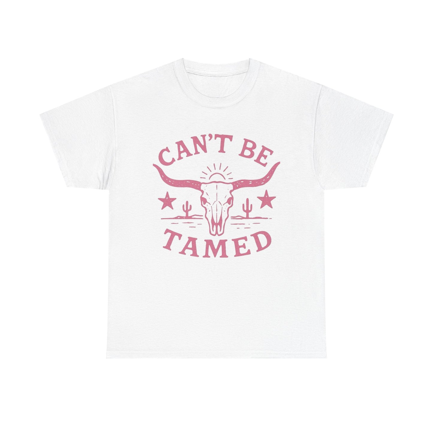 Cant Be Tamed Cowgirl Graphic T Shirt ALL SIZES Tee Unisex Heavy Cotton