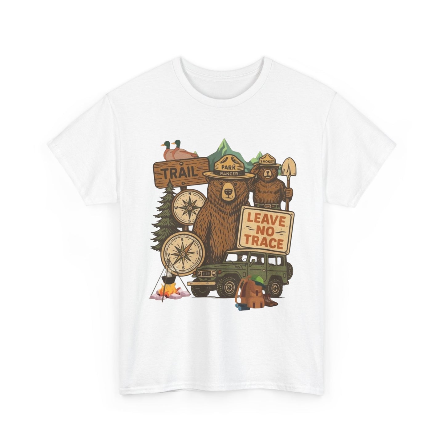 Leave No Trace Camping Graphic T Shirt NEW Adult Tee