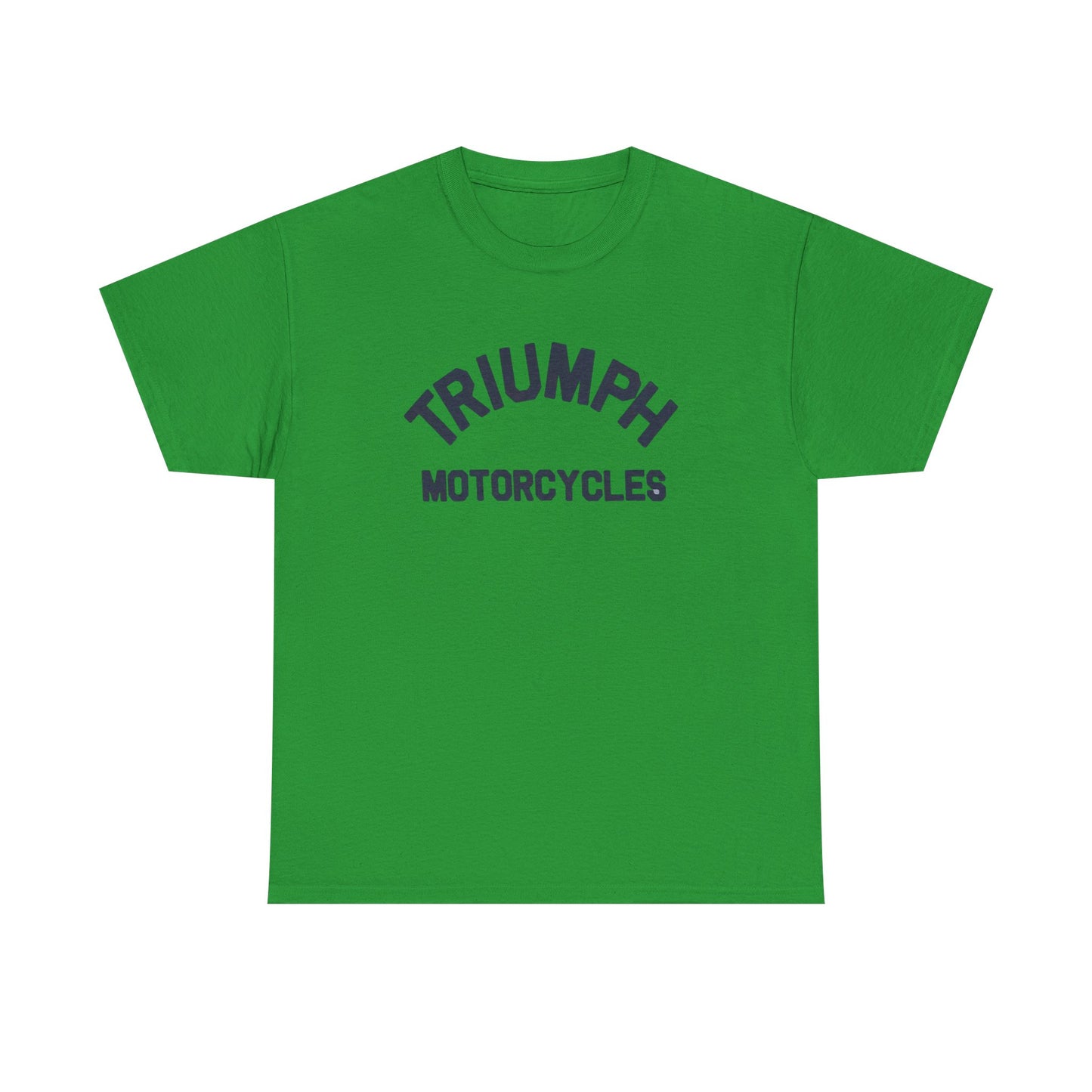 Triumph Motorcycles Tshirt Vintage Logo Classic Fit Unisex Heavy Cotton Tee