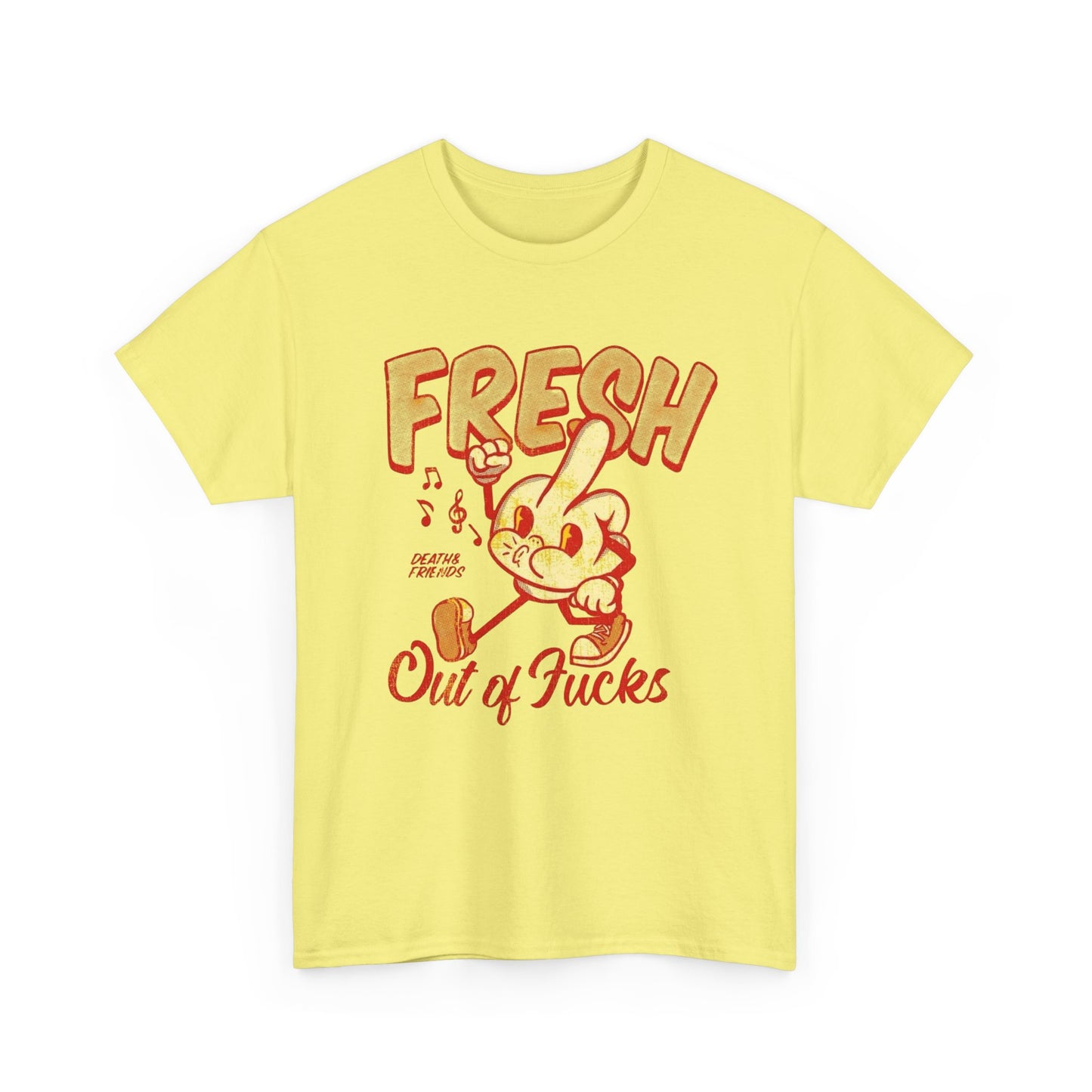 Fresh Out Of Cares Graphic T Shirt NEW Adult Unisex Heavy Cotton Tee
