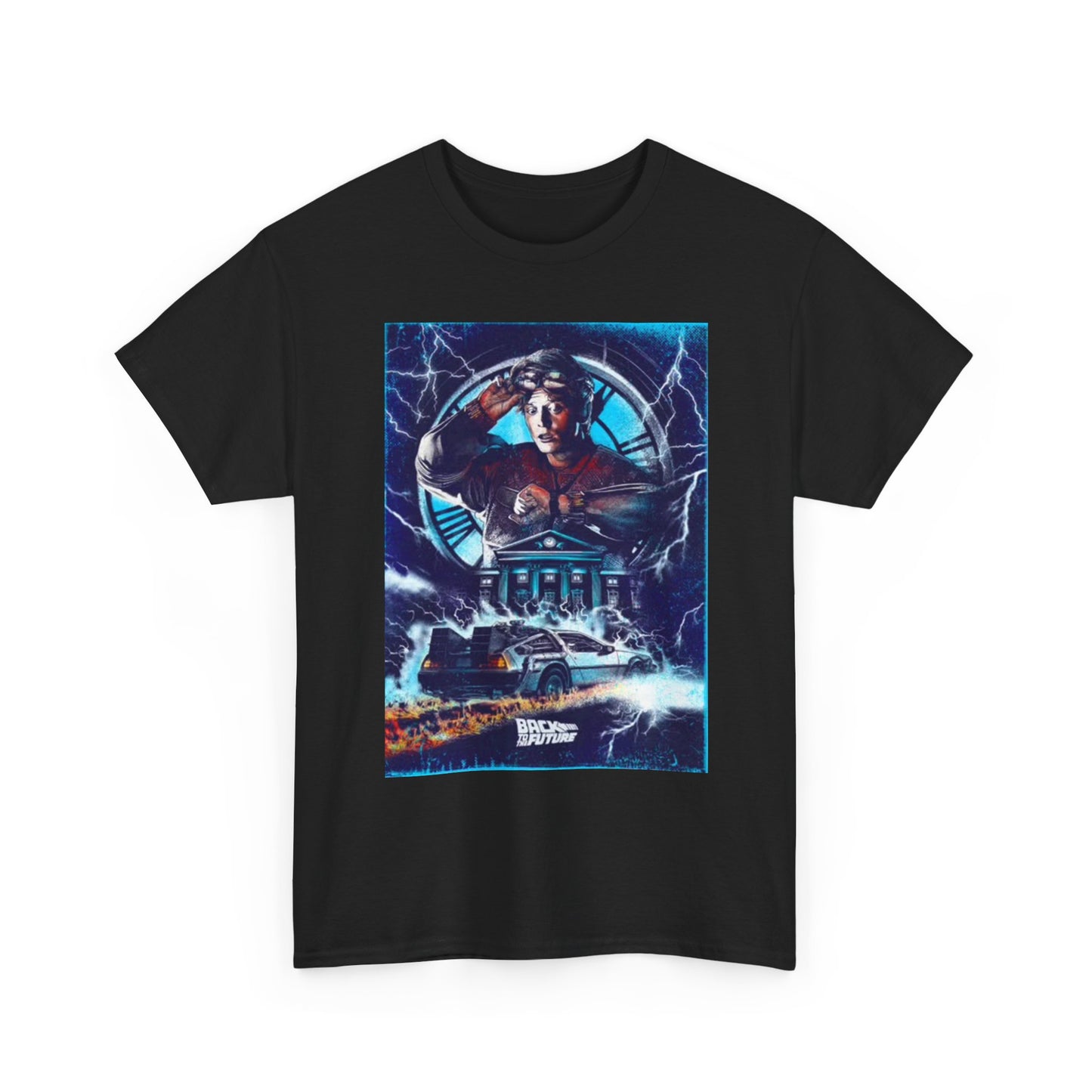 Back To The Future T Shirt BRAND NEW Apparel Unisex Heavy Cotton Tee