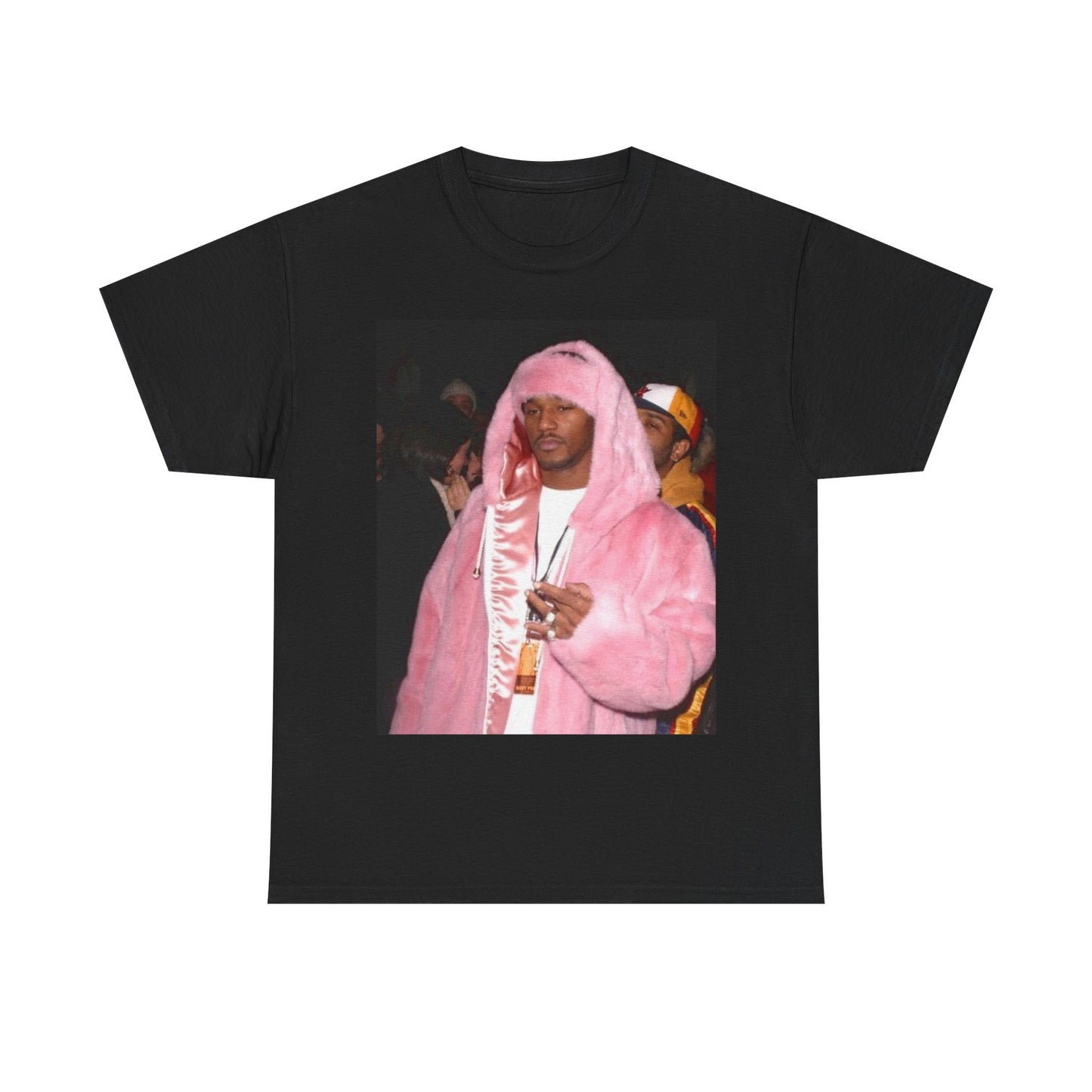Camron diplomats T-shirt vintage pink fur coat graphic Rap Unisex Heavy Cotton