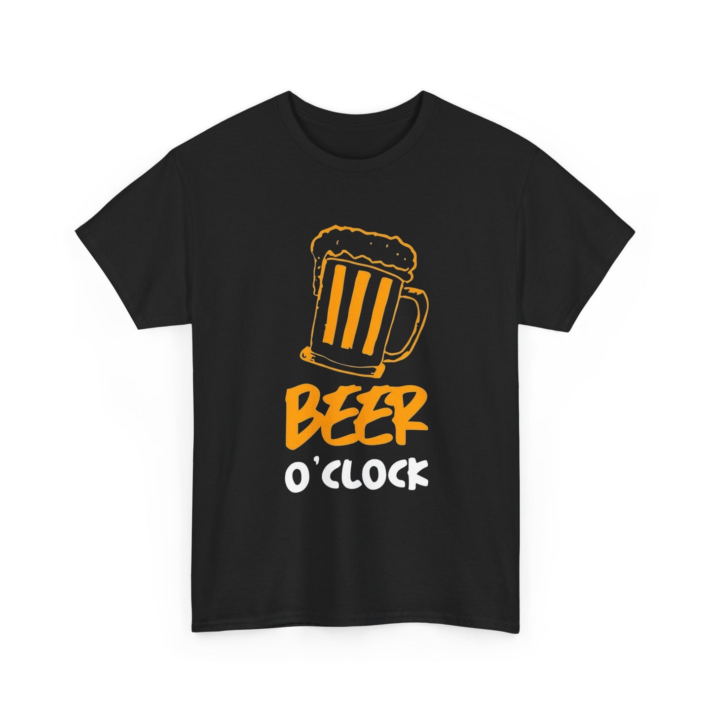 Its Beer O Clock Graphic T Shirt ADULT Unisex Heavy Cotton Tee