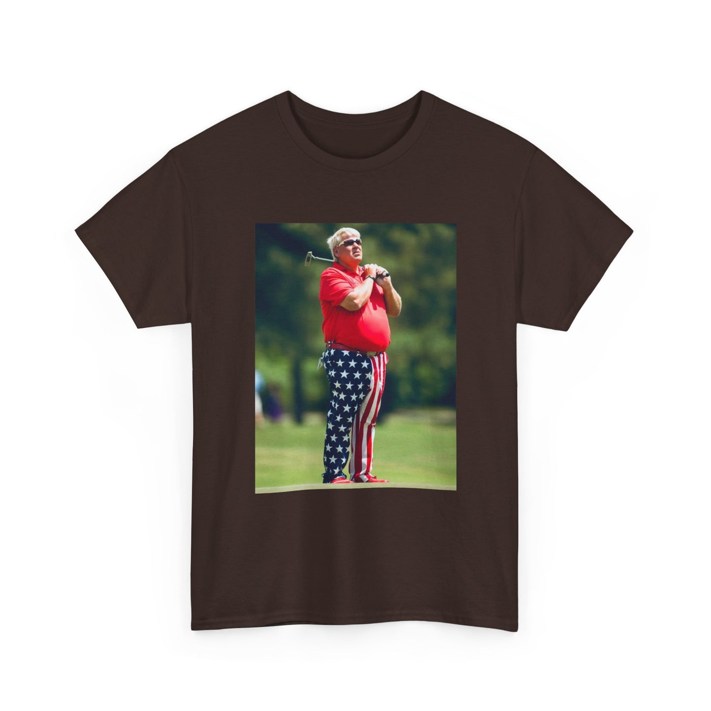 John Daly Tshirt Golf American Flag Masters Tiger woods Unisex Heavy Cotton Tee