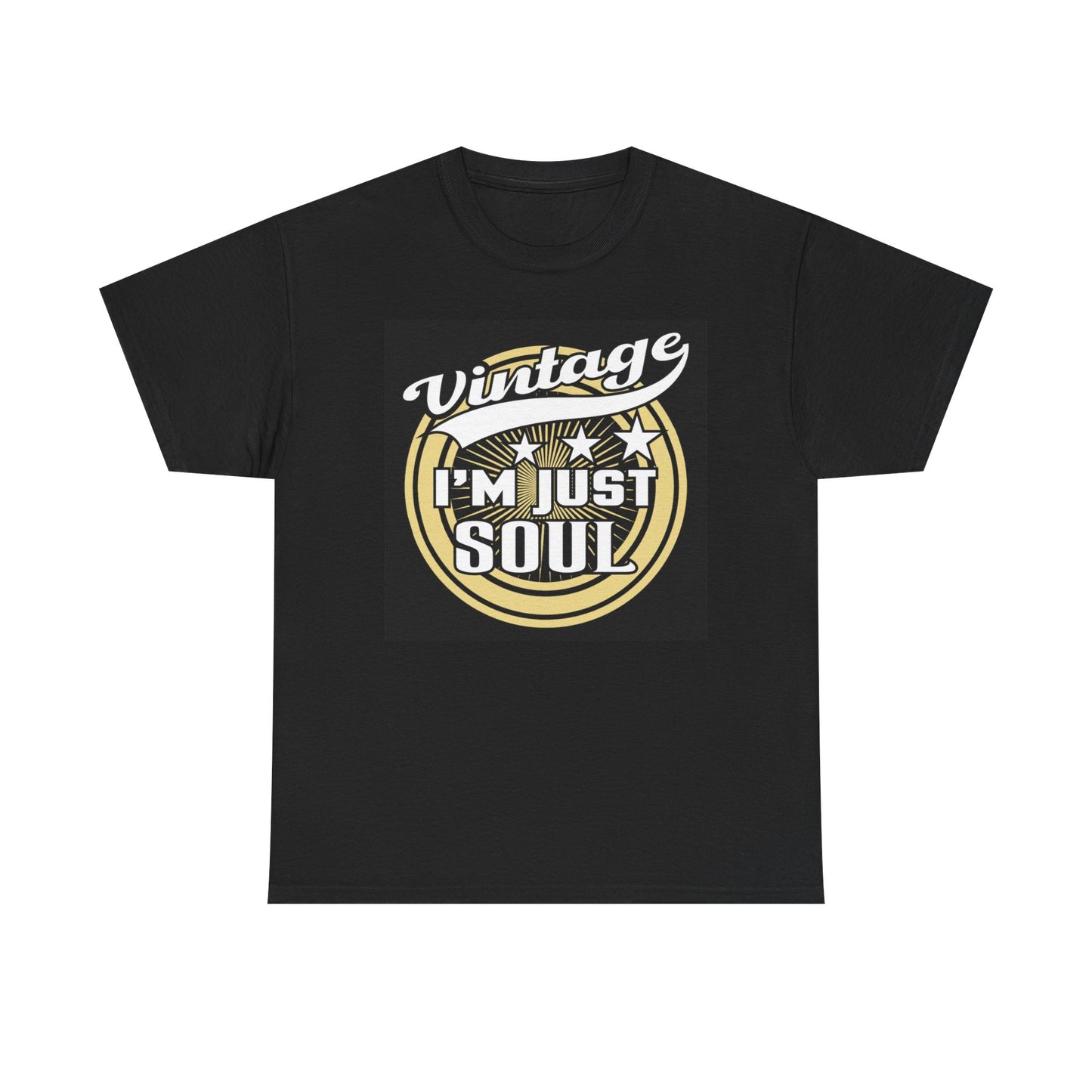 Vintage I'm Just Soul Graphic T Shirt Unisex Heavy Cotton Tee
