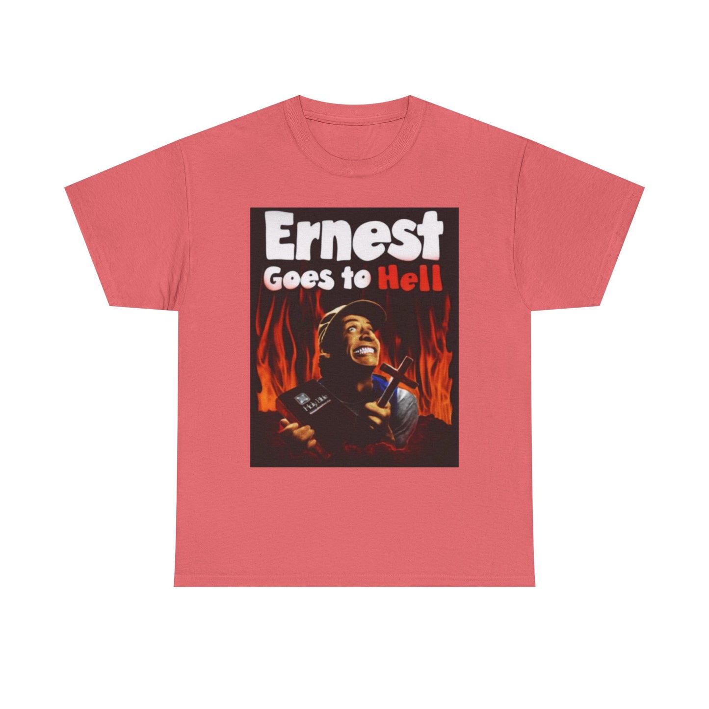 Ernest Goes To Hell Graphic T Shirt Funny Vintage Poster Unisex Heavy Cotton Tee