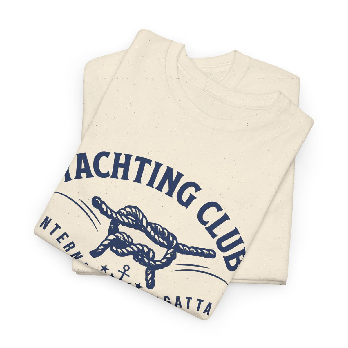 Yachting Club Graphic T Shirt Men's Vintage Heavy Cotton Tee