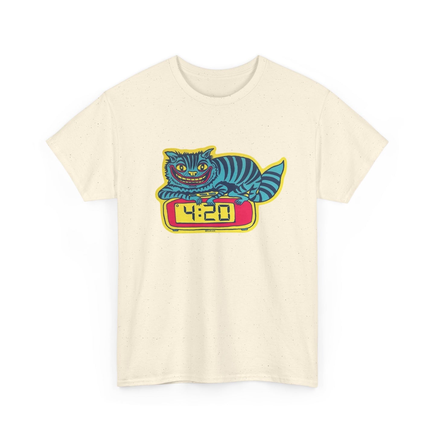 420 Cat Alarm T-Shirt NEW Gift Unisex Heavy Cotton Tee