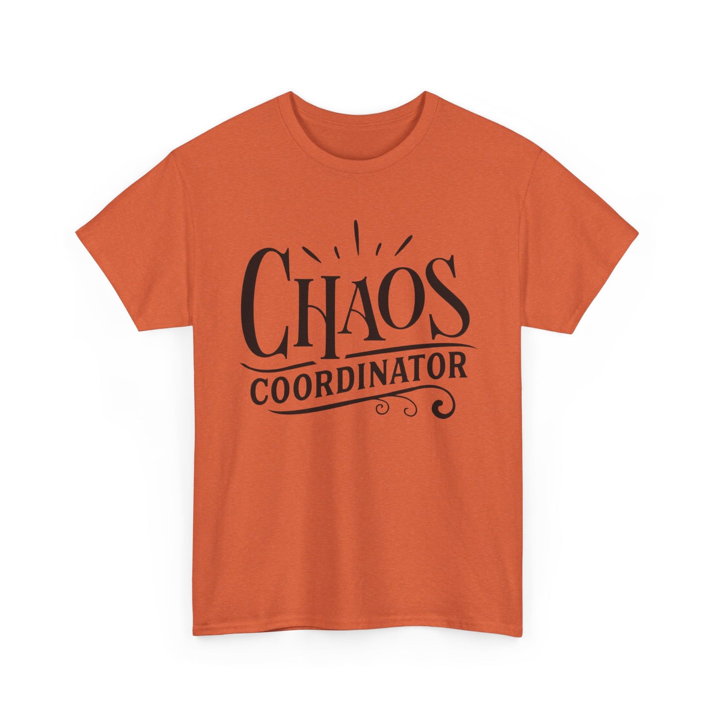 Chaos Coordinator Funny Graphic T Shirt Unisex Heavy Cotton Tee