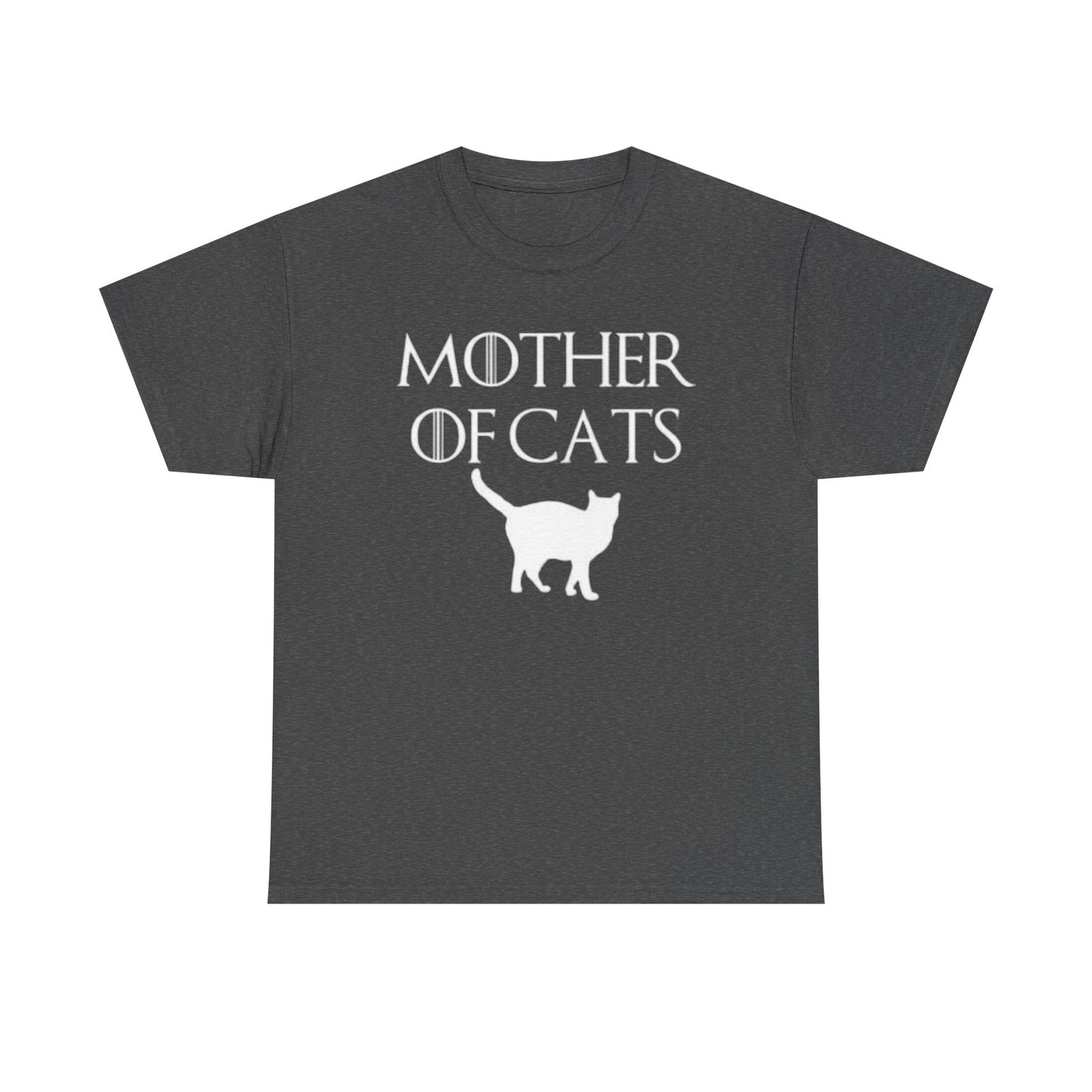 Mother Of Cats Funny Graphic T Shirt Cat Lover Kittens Unisex Heavy Cotton Tee