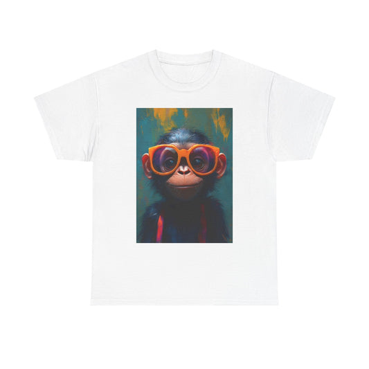 Funny Monkey T Shirt Retro Meme Unisex Heavy Cotton Tee