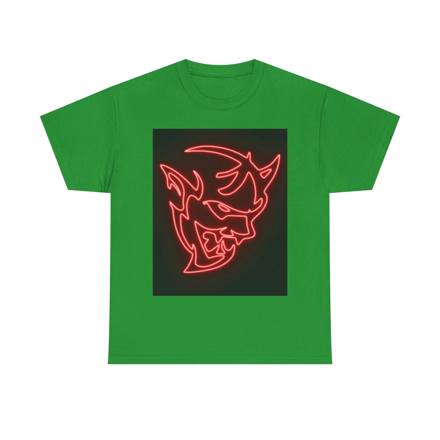 Dodge Demon Tshirt Hellcat Charger Logo Challenger Mopar Unisex Heavy Cotton Tee