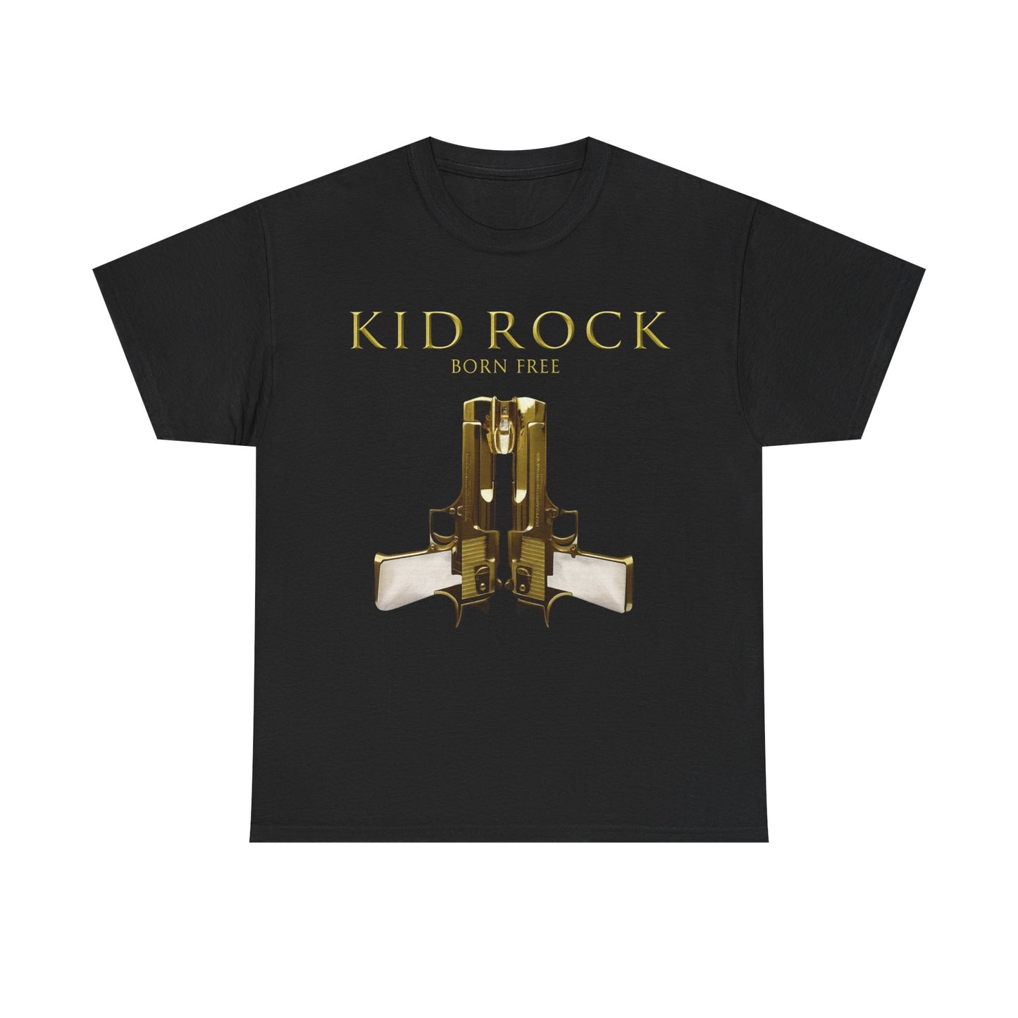Kid Rock Born Free Graphic T Shirt Men's Heavy Cotton Tee