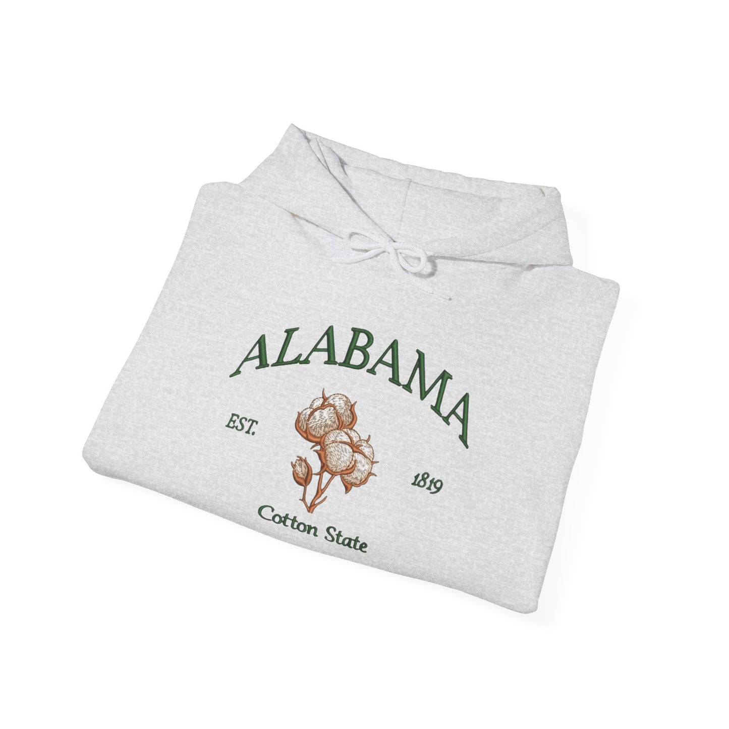 Alabama The Cotton State Graphic Hoodie Heavy Blend Sweatshirt NEW