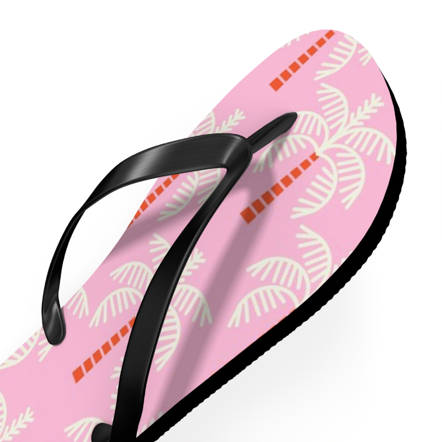 Waves And Sun Sandals Pink Palms Summer Flip Flops Slides BRAND NEW
