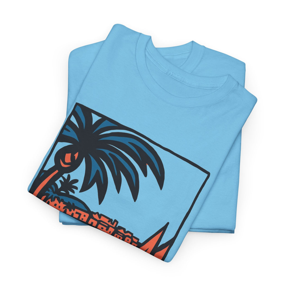 Dominican Republic Beach Graphic T Shirt Men's Heavy Cotton Tee