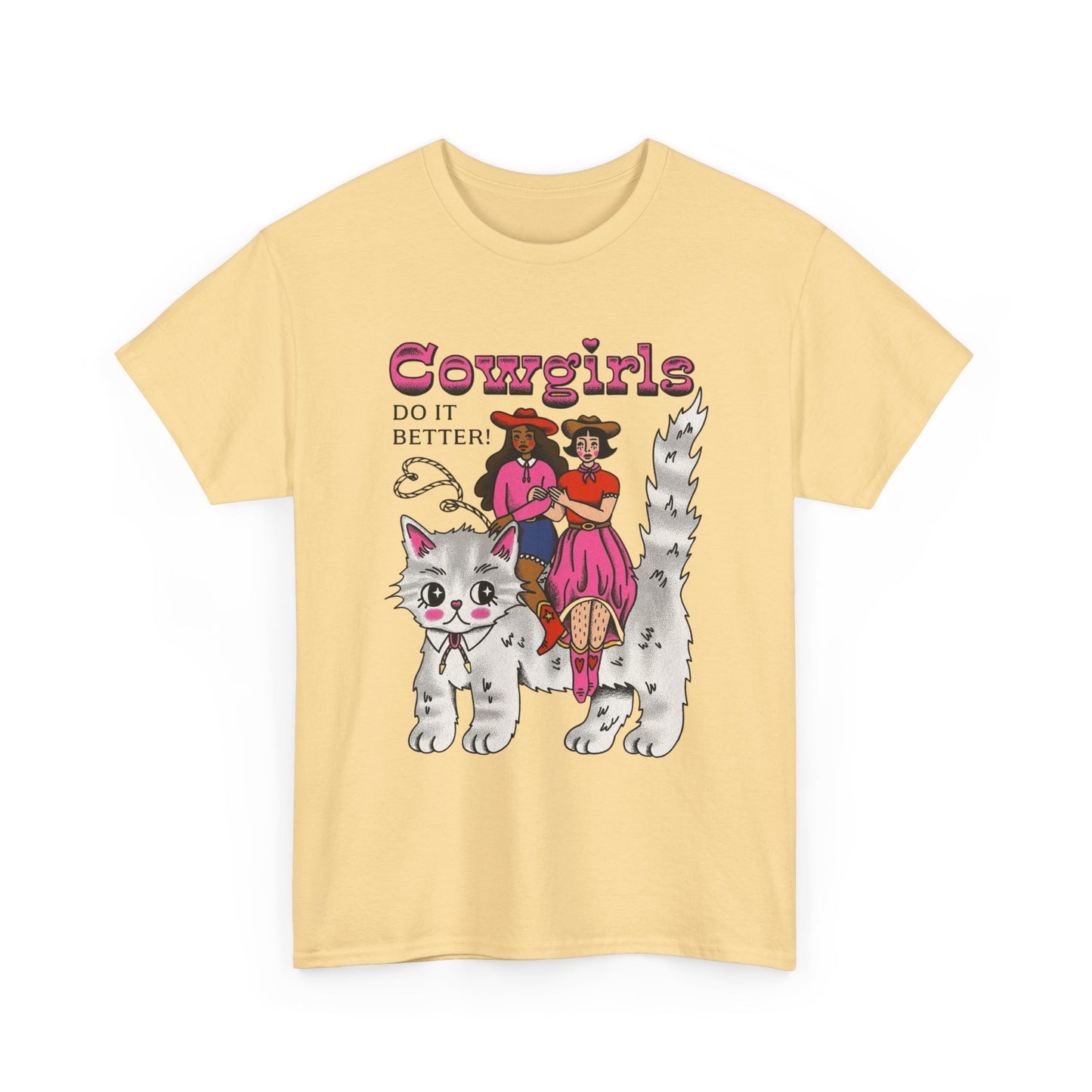 Cowgirls Do It Better Graphic T-Shirt Unisex Heavy Cotton Tee Gift NEW