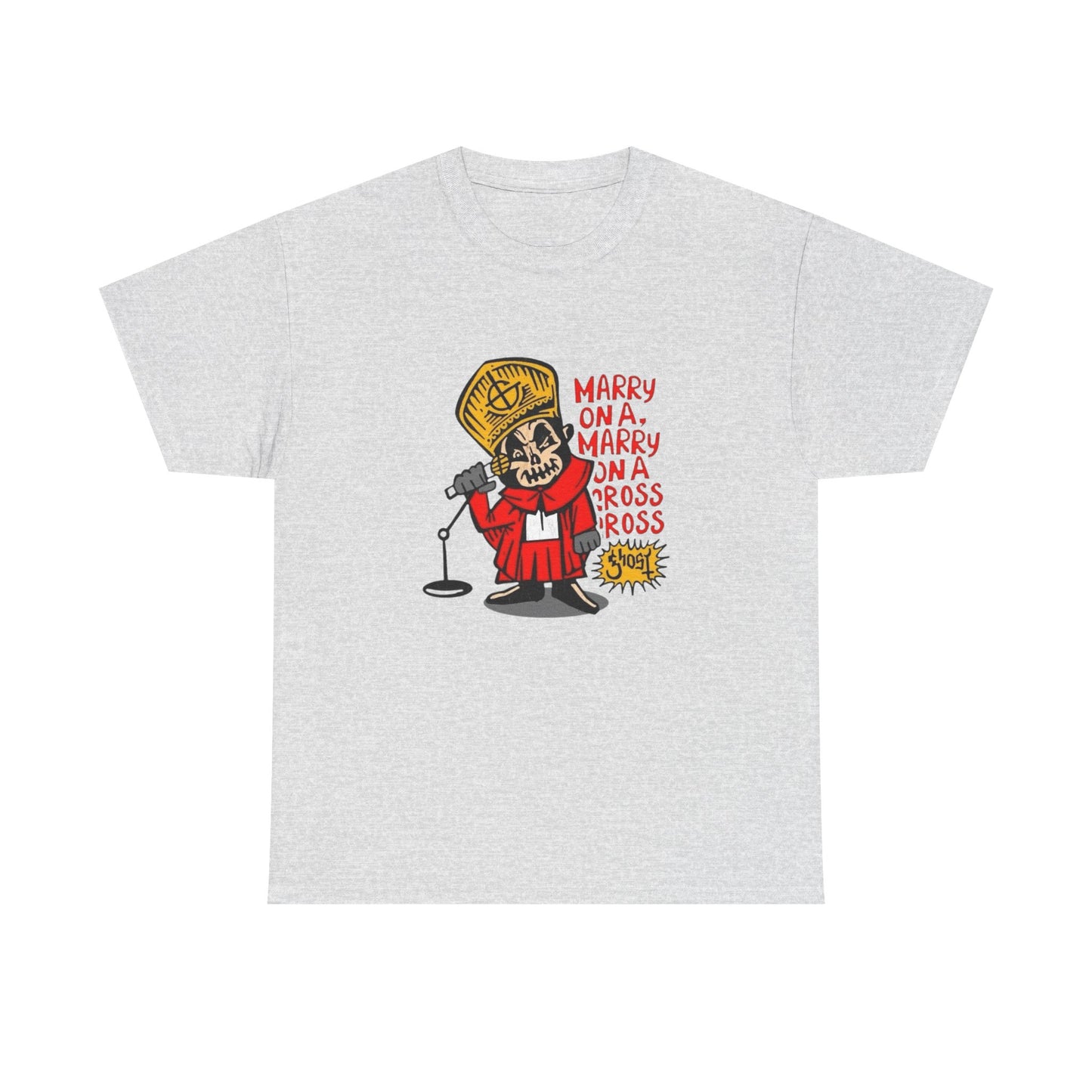 Papa Ghost Retro Graphic T Shirt Unisex Heavy Cotton Tee