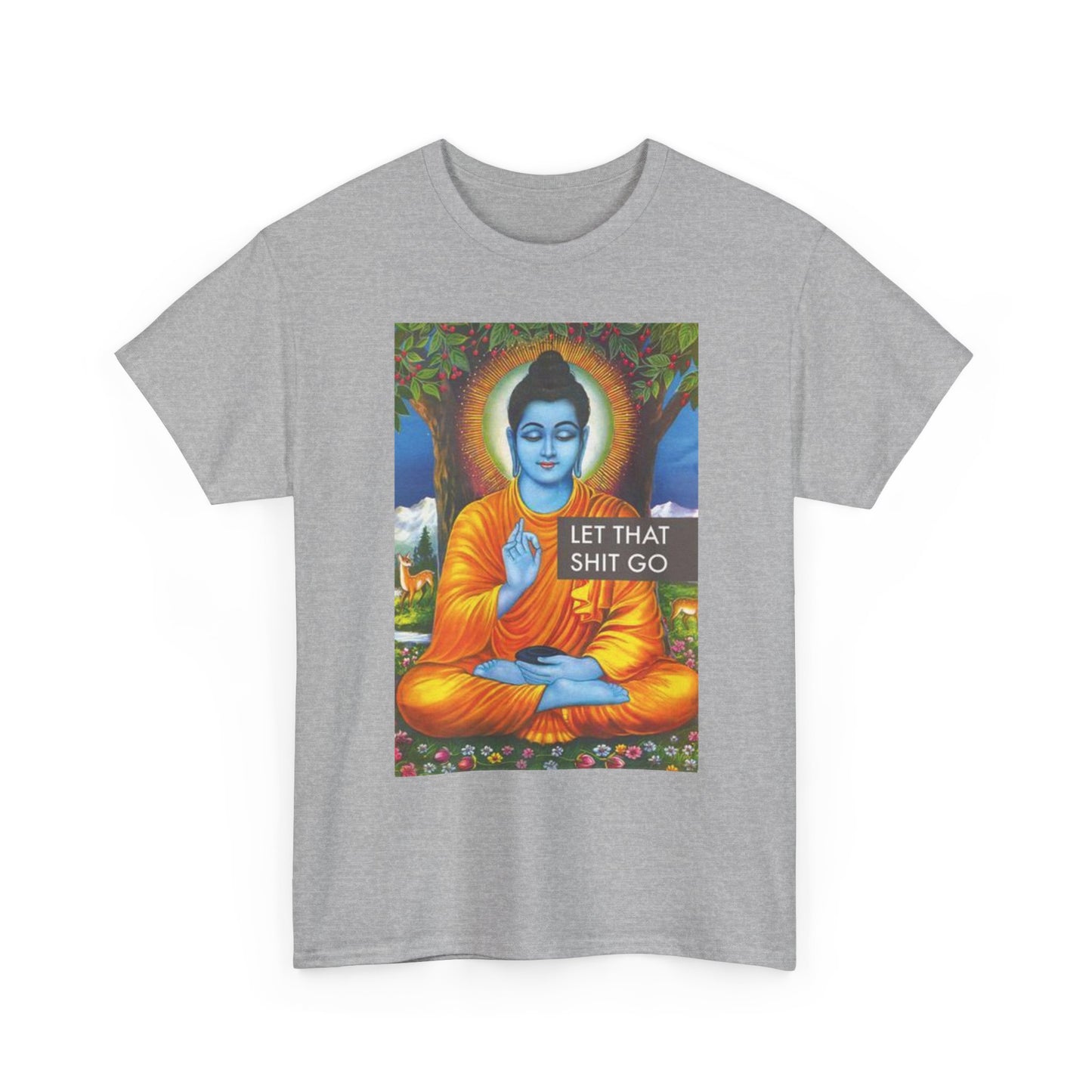 Let It Go Graphic T Shirt Funny Unisex Heavy Cotton Tee