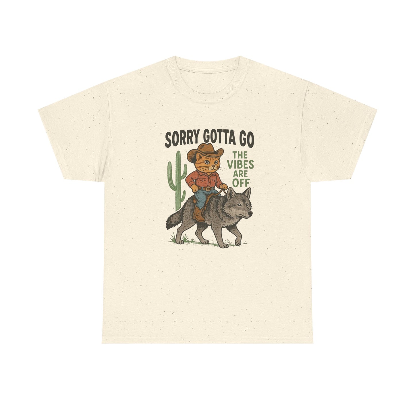 Gotta Go The Vibes Are Off Graphic T Shirt Cotton Tee Retro Gift