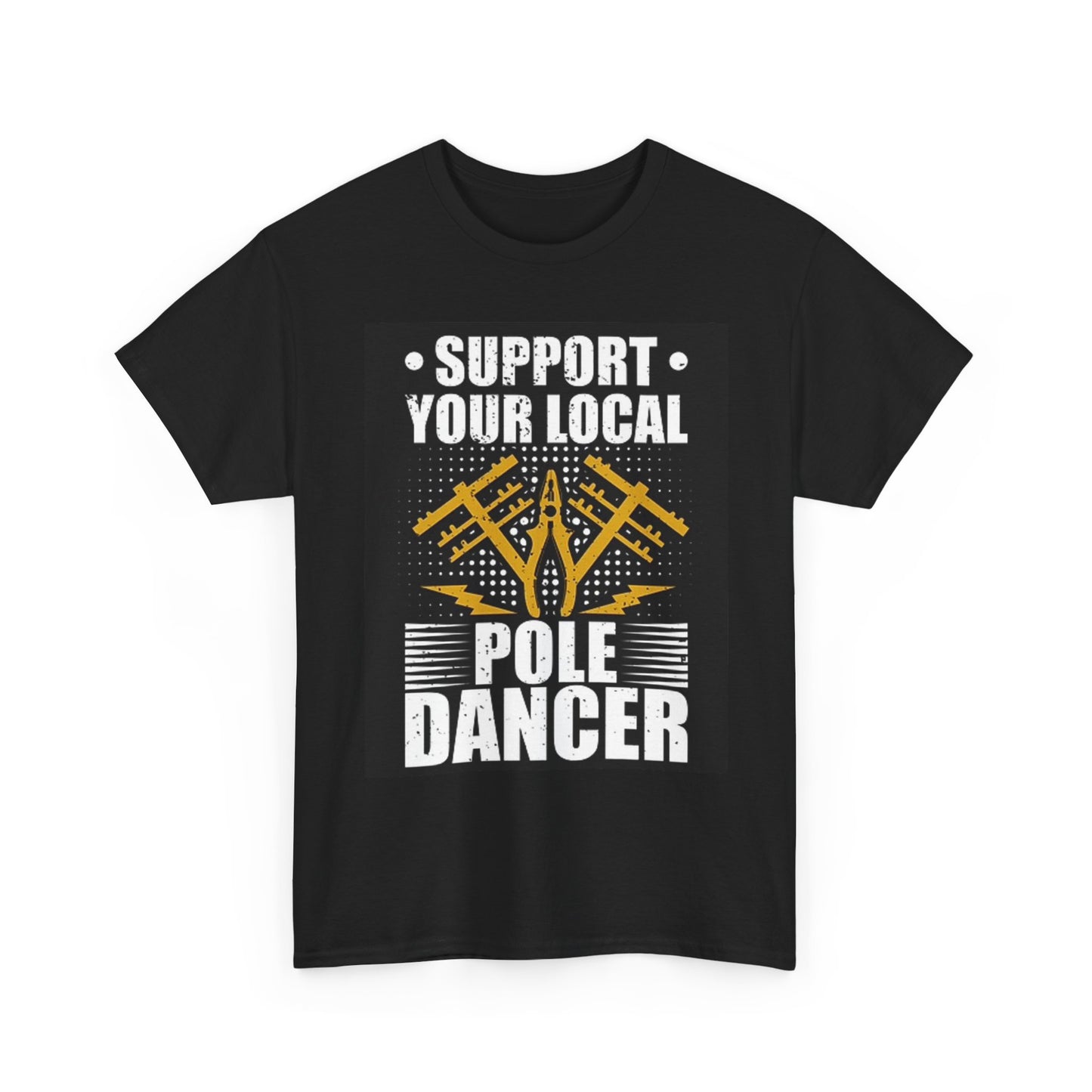 Support Your Lineman T Shirt BRAND NEW Apparel Unisex Heavy Cotton Tee