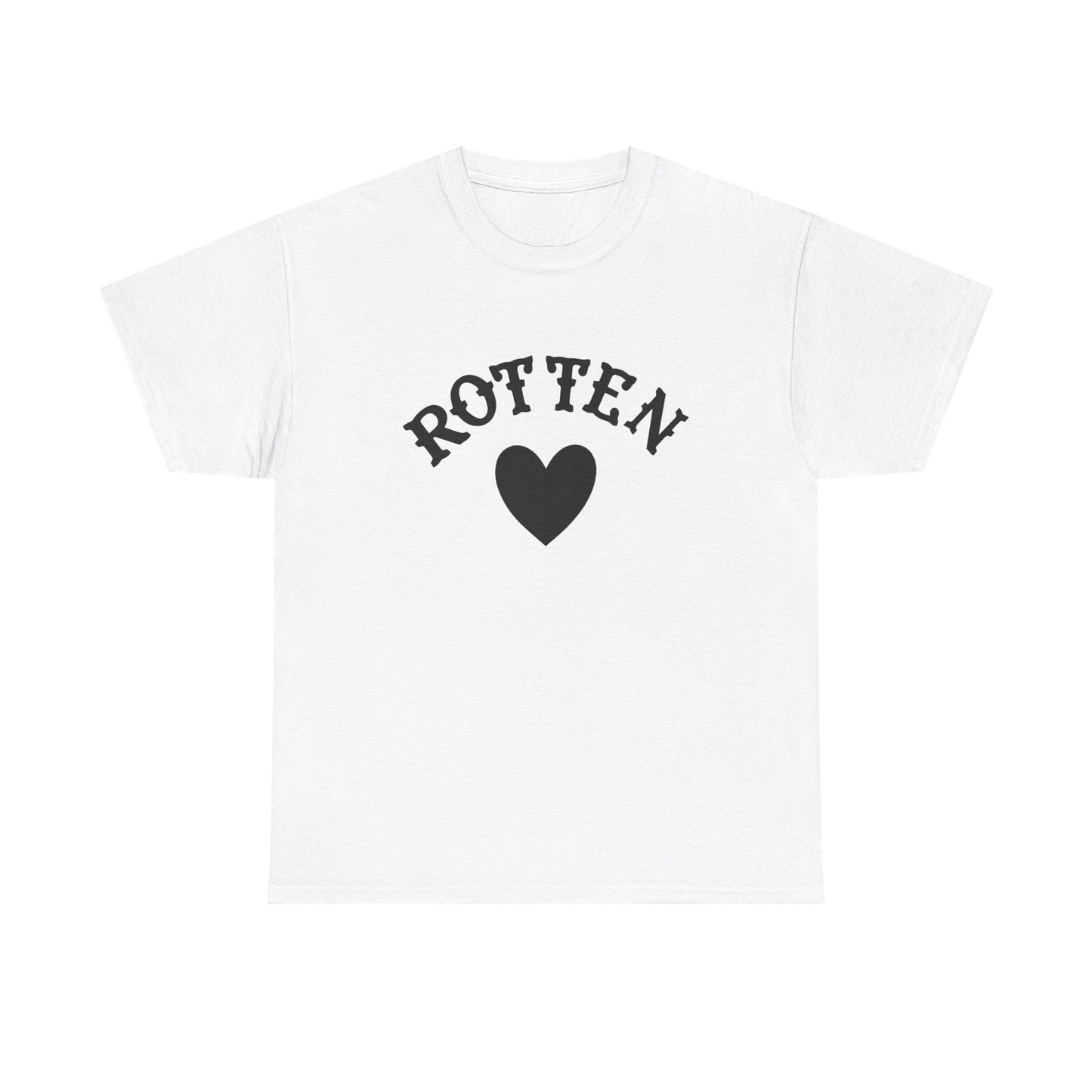 Rotten Heart Graphic T Shirt NEW Vintage Unisex Heavy Cotton Tee