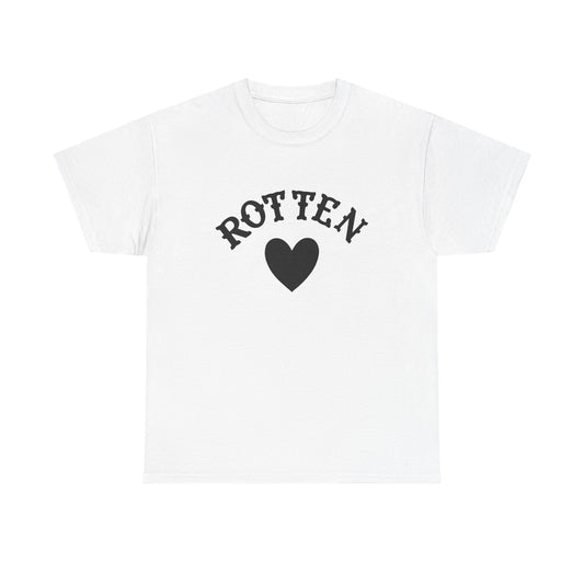 Rotten Heart Graphic T Shirt NEW Vintage Unisex Heavy Cotton Tee
